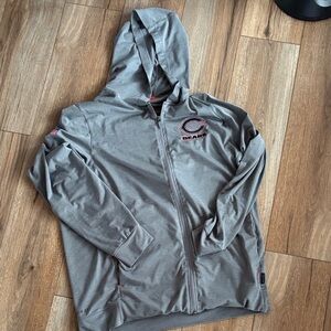 Chicago Bears Men's Gray Lightweight Full-Zip Hoodie